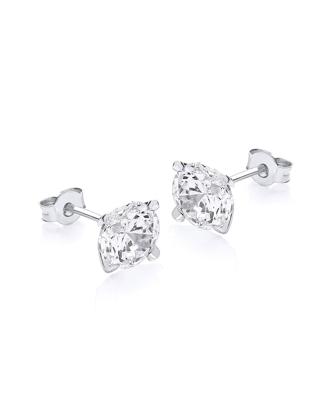 9Ct Gold 8mm Round Studs